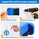 DZrudun Vertical Fishing Rod/Pole Holders for Garage,Fishing Rod Holder, Premium EVA &Shock-Resistant PP Base, Wall Mounted Fishing Rod/Pole Rack,Holds Up to 6 Rods, Fits Most Rods of Diameter 3-19mm