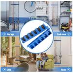 DZrudun Vertical Fishing Rod/Pole Holders for Garage,Fishing Rod Holder, Premium EVA &Shock-Resistant PP Base, Wall Mounted Fishing Rod/Pole Rack,Holds Up to 6 Rods, Fits Most Rods of Diameter 3-19mm