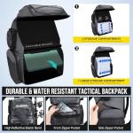 PLUSINNO Cooler Fishing Backpack with Rod Holders 45L Large Water-resistant Fishing Tackle bag Store Fishing Gear Fishing Gifts for Men Father, Sport Bags