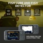 LUCKY Kayak Portable Fish Finder Transducer Wireless Sonar Fish Finders Boat Rechargeable Handheld Fish Depth Finder Fishing MT-202