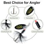 TRUSCEND Ice Fishing Lures with Copper Blades