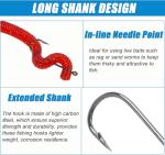 150pcs Aberdeen Fishing Hooks for Crappie & Panfish