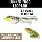 Lunkerhunt Frog Lure - Realistic Topwater Fishing