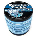 Reaction Tackle Braided Fishing Line Blue Camo 30LB 500yds