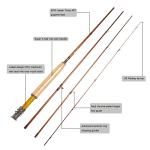 Aventik Extreme Fly Fishing Combo Kit 0/1/2/3/4/5/6 Weight Starter Fly Fishing Rod and Reel Kit Outfit with One Travel Case(8'1'' LW3/4 Fly Rod Kit)