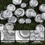 Dr.Fish 10 Pack Fishing Coin Sinkers Lead Fishing Weights Disc Weights No Roll Freshwater Saltwater River Bank Surf Fishing Catfishing, 3oz