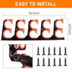 Fishing Rod Holders, Fishing Pole Holders for Garage, Wall or Ceiling Mounted Fishing Rod Rack Holds Up to 10 Rods（1 Pack）