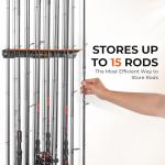 KastKing V15 Vertical Fishing Rod Wall Rack