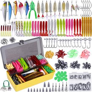 PLUSINNO 302-Piece Fishing Lure Kit Set