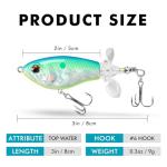 TRUSCEND Topwater Fishing Lure with BKK Hooks
