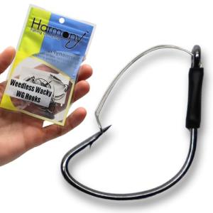 Harmony Fishing - Razor Series Wacky Weedless WG Hooks (Size 1, 10 Pack) - The Ultimate Bass Fishing Hooks for The Wacky Rig & Neko Rig