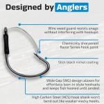 Harmony Fishing - Razor Series Wacky Weedless WG Hooks (Size 1, 10 Pack) - The Ultimate Bass Fishing Hooks for The Wacky Rig & Neko Rig