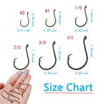 150pcs Saltwater Circle Hooks with Carry Case
