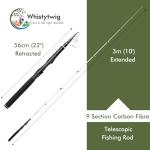 Compact Telescopic Fishing Rod for Fresh & Saltwater