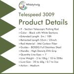 Compact Telescopic Fishing Rod for Fresh & Saltwater