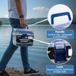 Goture Fishing Tackle Box with Tackle Included, 281PCS Trout Fishing Lure Kit with Removable Compartments, Portable Fishing Gear with Lures, Hooks, Sinkers, Fishing Gifts for Men Anglers