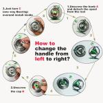 Kylebooker Fly Fishing Reel Large Arbor CNC-machined Aluminum Alloy Body Fly Reel（Silver with Green,5/6wt）