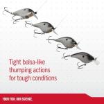 Berkley Frittside Fishing Lure 3-Pack, Shad Assortment, 5 (1/3 oz), Classic Flat Side Profile Mimics Variety of Species and Creates Flash, Equipped with Sharp Fusion19 Hook