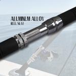 Fiblink Saltwater Offshore Heavy Trolling Fishing Rod Big Game Conventional Boat Fishing Roller Rod Pole with All Roller Guides (5'-30-50lb-1pc)