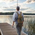 Piscifun Waterproof Fishing Gear Backpack with Rod Holder