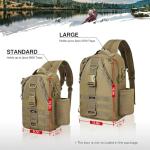 Piscifun Waterproof Fishing Gear Backpack with Rod Holder