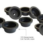 10-Rod Fishing Rod Holder for Garage Storage