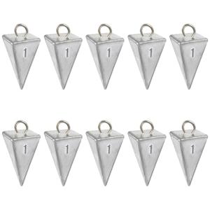 Pyramid Sinkers Fishing Weights Sinkers Saltwater Fishing Sinkers Pyramid Weights for Ocean Saltwater Surf Fishing Gear Tackle 1oz 2oz 3oz 4oz 5oz 6oz 8oz