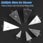 Pyramid Sinkers Fishing Weights Sinkers Saltwater Fishing Sinkers Pyramid Weights for Ocean Saltwater Surf Fishing Gear Tackle 1oz 2oz 3oz 4oz 5oz 6oz 8oz