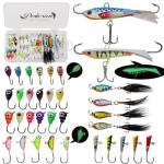 Dovesun Ice Fishing Jig and Lure Kit - 34pcs