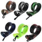 SF Ice Fishing Rod Cover with Elastic Band & Hanging Ring(6Colors-6PCS)