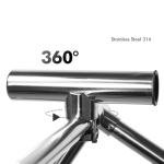 Fishing Rod Holders for Boat , 2 Pack Stainless Steel 316 Rail Mount Adjustable 360°Rotating Rod Holders for Fishing Boat, Marine Grade Clamp on Boat Rod Pole Holder (1-3/16 inch --1-1/4 inch)