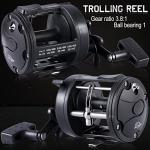 Sougayilang Round Baitcasting Fishing Reel,Saltwater Inshore Surf Trolling Reel,Conventional Reel for Catfish,Musky,Bass,Pike,Salmon/Steelhead,Striper and Inshore Saltwater Fishing Reel