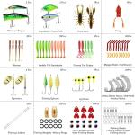 TRUSCEND Premium Fishing Lures Kit with Tackle Box