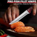 TAN REN 5" Fishing Bait Fillet Knife with Sheath