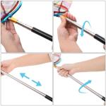 Goaste 3 Pack Kids Fishing Net, Telescopic Lightweight Landing Net, Bug Insect Catching Net with Stainless Steel Pole Handle for Kids Outdoor Playing, Extendable from 26 inch to 67.5 inch