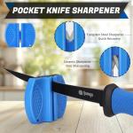 Queego Fillet Knife, 7 Inches Professional Filet Knife for Fish, German G4116 Stainless Steel Blade Fishing Knifes with Two Stage Knife Sharpener,Non-Slip Handles, Protective Nylon Sheath