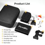 Blu7ive Underwater Fishing Camera with 4.3" IPS Monitor, 65ft/20M Cable Fish Finder Camera with Storage Bag,5000mAh Battery,21pcs IR Lights for Ice Fishing, Fish Pond Boat Fishing