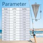 Pyramid Sinkers for Saltwater Fishing Tackle