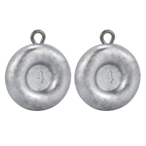 Dr.Fish 5 Pack Disc Sinkers for Catfish and Bass