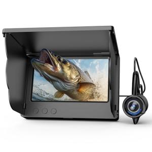 Eyoyo Underwater Fishing Camera with 4.3 Inch LCD, 5000mAh Battery, Infrared Night Vision, IP68 Waterproof Portable Fish Camera for Ice, Lake, Boat & Kayak Fishing