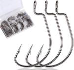 120-Piece Soft Bait Fishing Hook Assortment