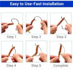 120-Piece Soft Bait Fishing Hook Assortment