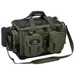 BASSDASH Fishing Tackle Shoulder Bag Water Resistant Lightweight Gear Storage Pack with Hard Molded Bottom Rain Cover