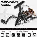 PLUSINNO Fishing Rod and Reel Combos - Carbon Fiber Telescopic Fishing Pole - Spinning Reel 12 +1 Shielded Bearings Stainless Steel BB，Travel Saltwater Freshwater Full Kit 6.89FT