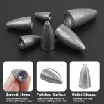 Fishing Weight Sinkers Kit, 81pcs Assorted Drop Bass Sinkers Split Shot Sinkers Coin Weights Saltwater Casting Fishing Sinkers Set with Tackle Box