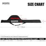 Booms Fishing PB1 Fishing Rod Case, Portable Folding Fishing Pole Case, Fishing Spinning Rod Bag, Store Up to 2 Fishing Poles with Reels, 4.4ft/53inch
