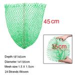 14 inch Fishing Net Replacement Netting Fishing Landing Net Replacement Net for Freshwater Saltwater Fishing Green