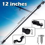 8 Sets Rod Strap Holder Boat Deck Rod Straps Rod Tamer Straps Fishing Rod Hold Down Straps Deck Mount Connector Boat Fishing Rod Straps Deck Mount Straps for Fishing Boat Kayak (12 Inch)