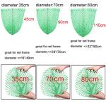 14 inch Fishing Net Replacement Netting Fishing Landing Net Replacement Net for Freshwater Saltwater Fishing Green