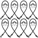 8 Sets Rod Strap Holder Boat Deck Rod Straps Rod Tamer Straps Fishing Rod Hold Down Straps Deck Mount Connector Boat Fishing Rod Straps Deck Mount Straps for Fishing Boat Kayak (12 Inch)